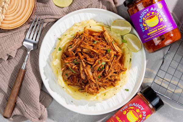 Simple Oven-Braised Beef with Tomato Simmer Sauce.