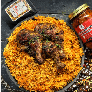 Oven baked Jollof rice